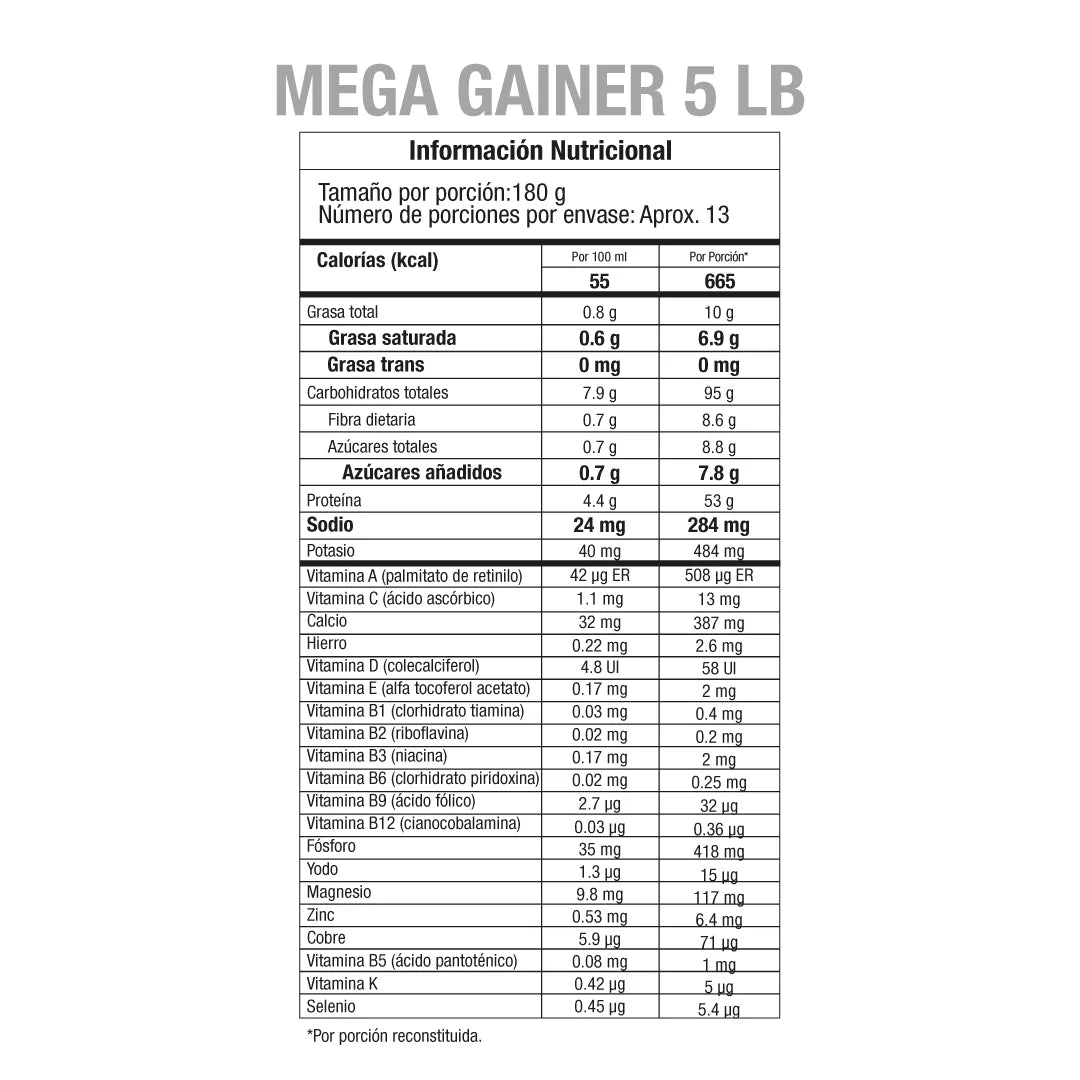 MEGA GAINER 5 LB