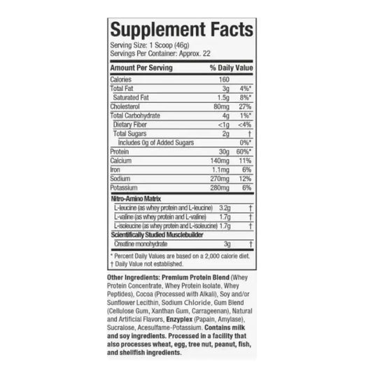 NITRO TECH WHEY 2LB