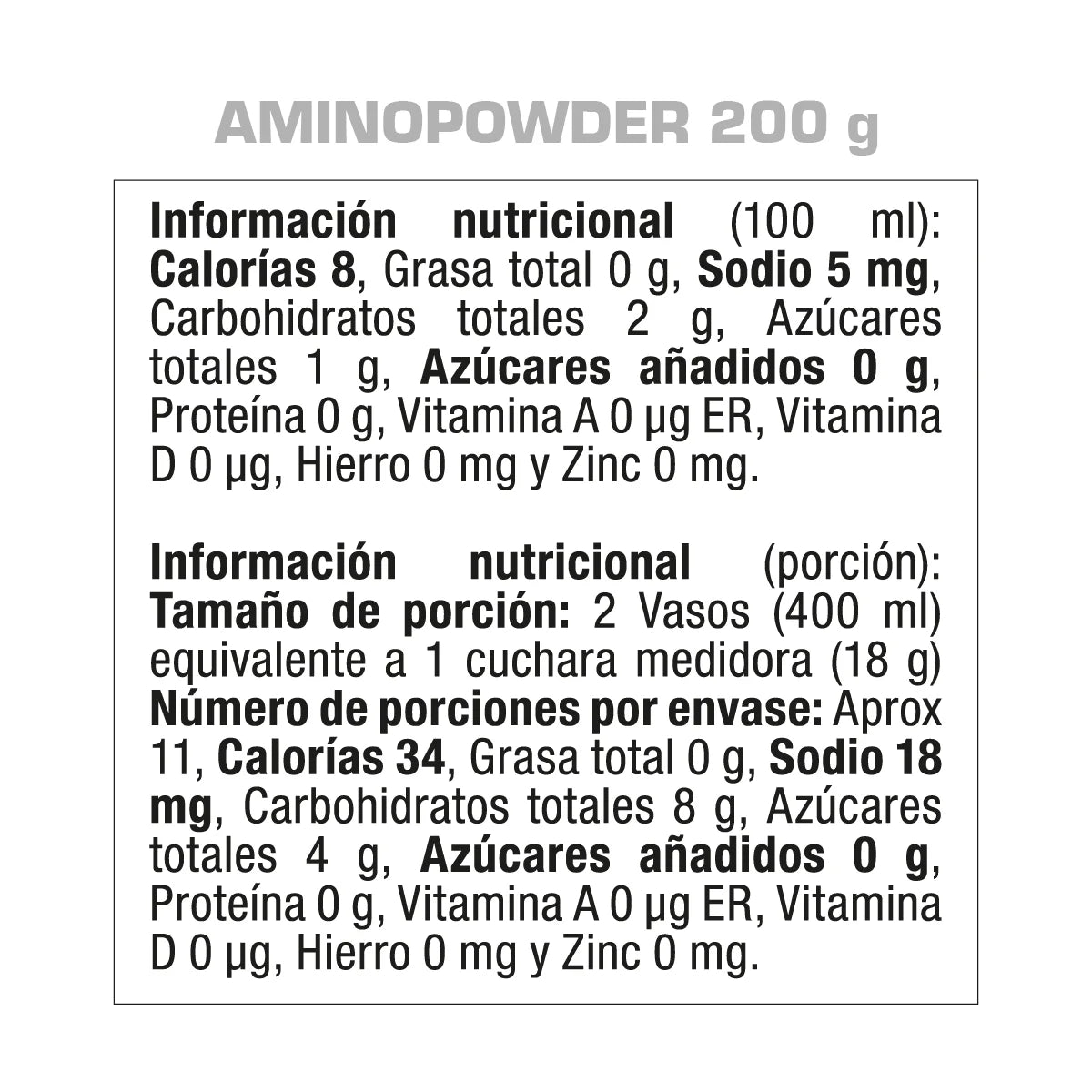 AMINO POWDER 200G